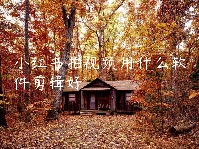 小红书拍视频用什么软件剪辑好