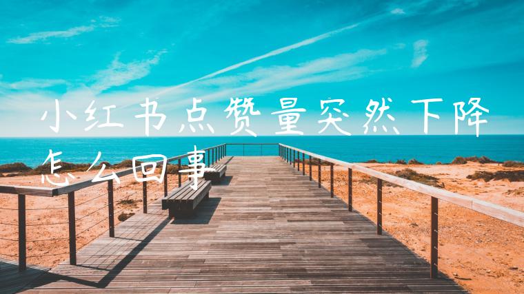 小红书点赞量突然下降怎么回事