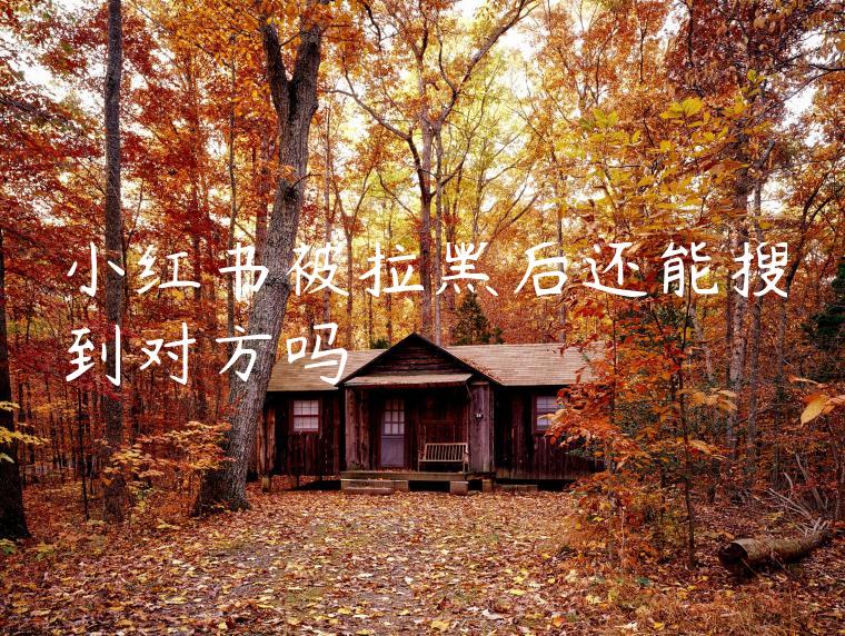 小红书被拉黑后还能搜到对方吗 小红书被拉黑后还能搜到对方吗