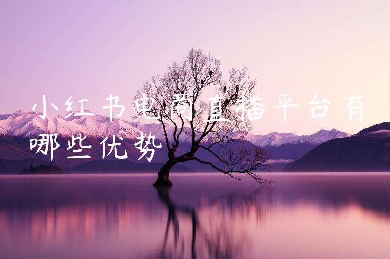 小红书电商直播平台有哪些优势 小红书电商直播平台有哪些优势