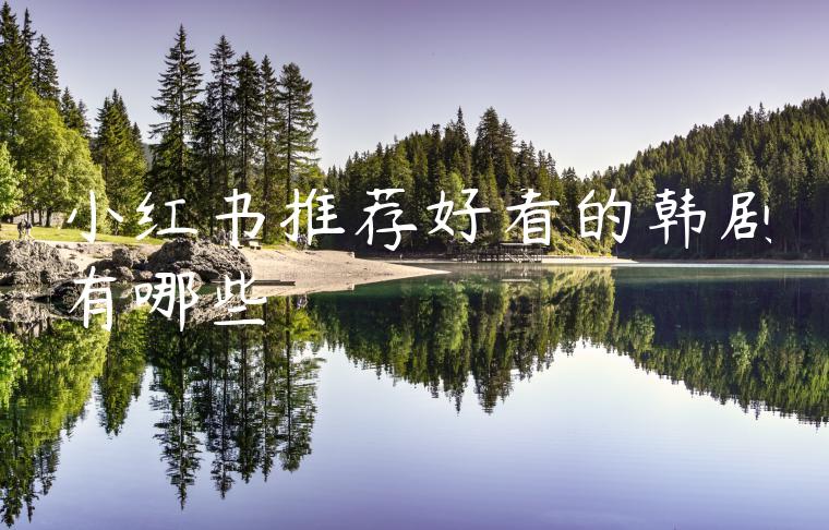 小红书推荐好看的韩剧有哪些 小红书推荐好看的韩剧有哪些