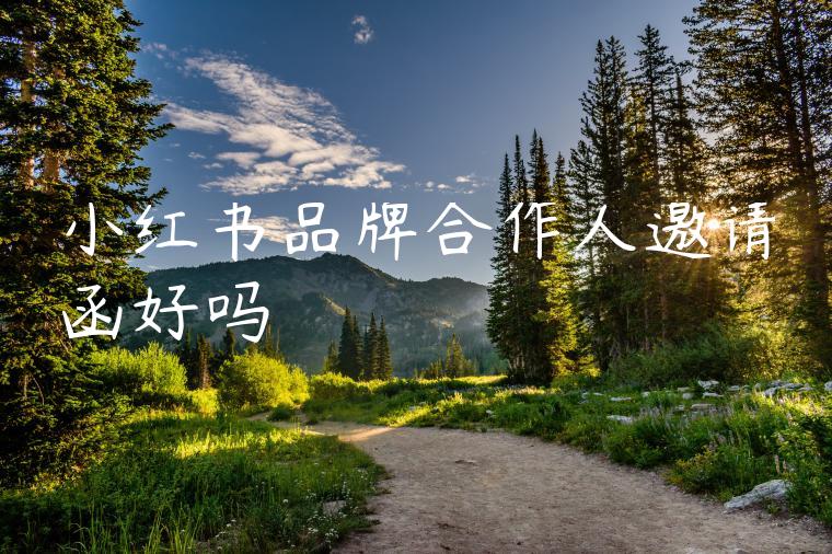 小红书品牌合作人邀请函好吗 小红书品牌合作人邀请函好吗
