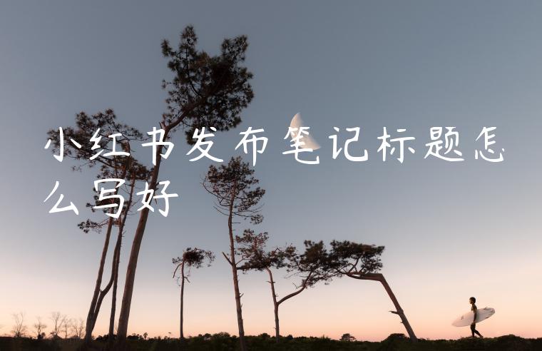 小红书发布笔记标题怎么写好 小红书发布笔记标题怎么写好