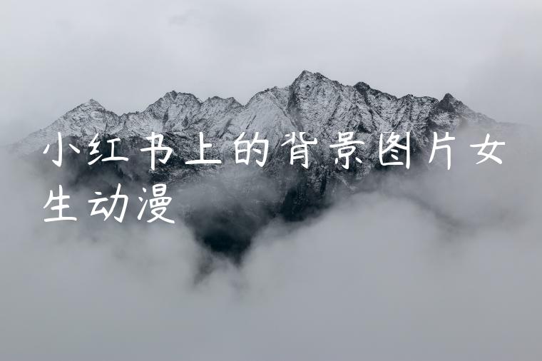 小红书上的背景图片女生动漫