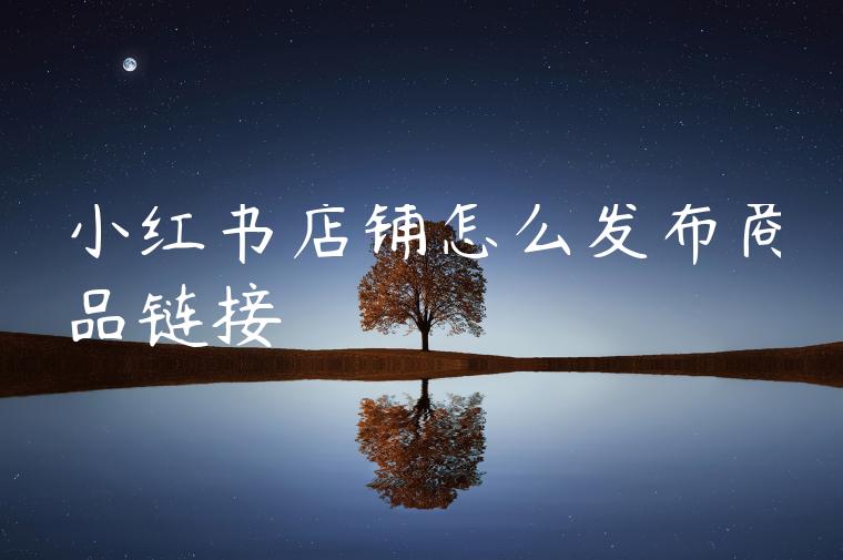 小红书店铺怎么发布商品链接 小红书店铺怎么发布商品链接