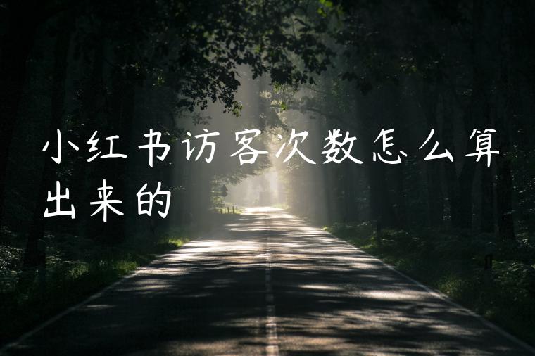小红书访客次数怎么算出来的