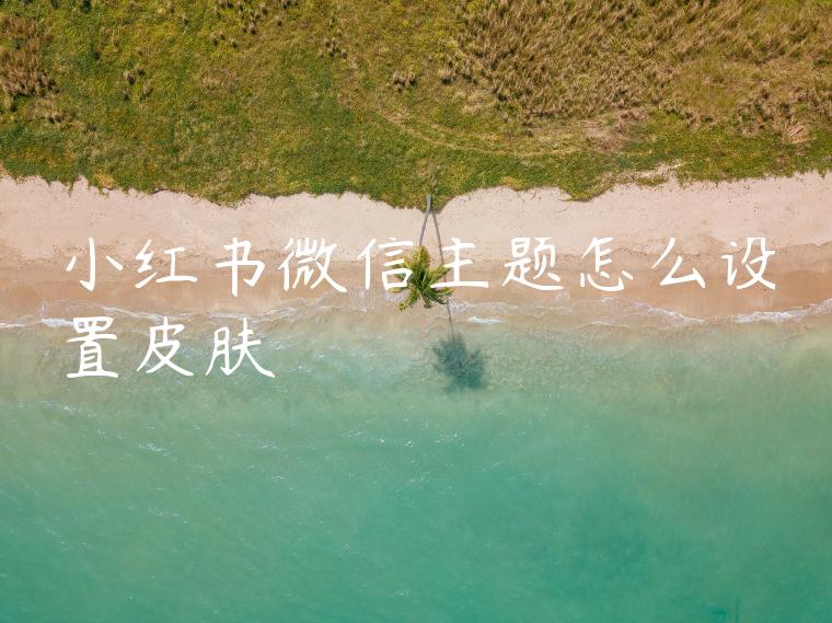 小红书微信主题怎么设置皮肤