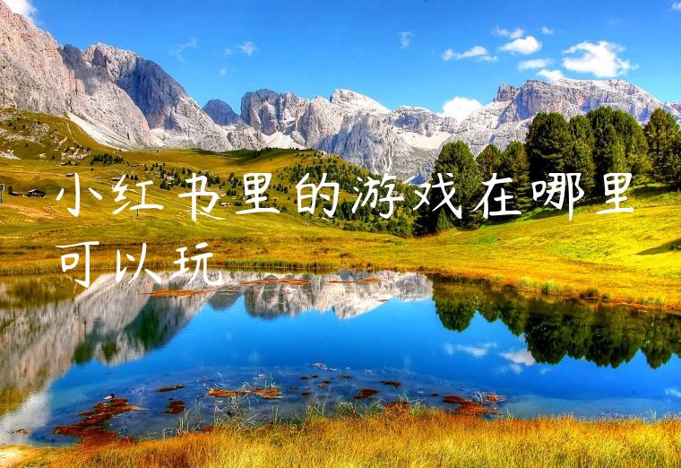 小红书里的游戏在哪里可以玩