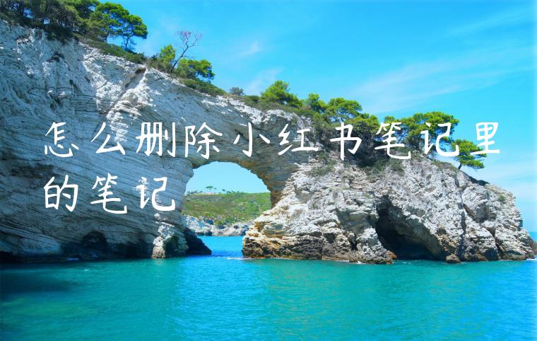 怎么删除小红书笔记里的笔记 怎么删除小红书笔记里的笔记