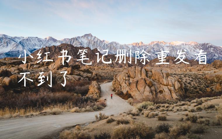 小红书笔记删除重发看不到了