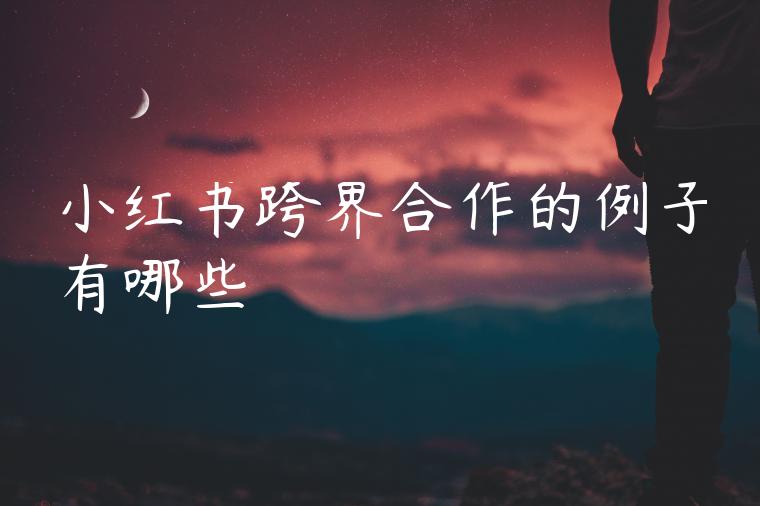 小红书跨界合作的例子有哪些 小红书跨界合作的例子有哪些