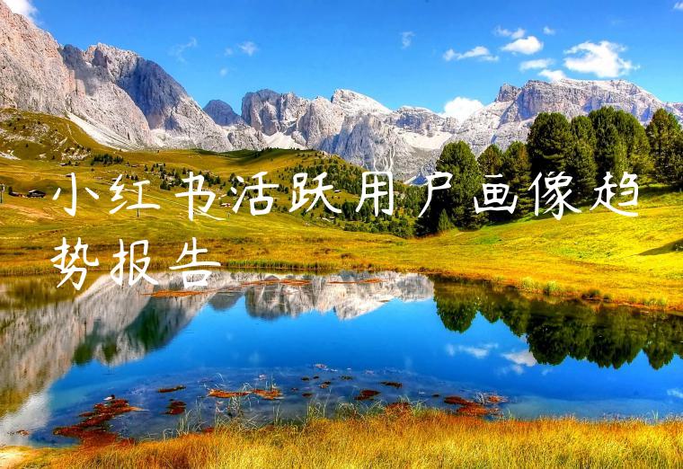 小红书活跃用户画像趋势报告