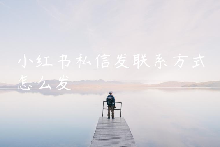 小红书私信发联系方式怎么发