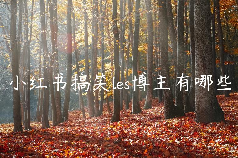 小红书搞笑les博主有哪些 小红书搞笑les博主有哪些