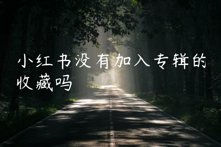 小红书没有加入专辑的收藏吗 小红书没有加入专辑的收藏吗