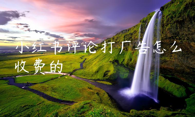 小红书评论打广告怎么收费的 小红书评论打广告怎么收费的