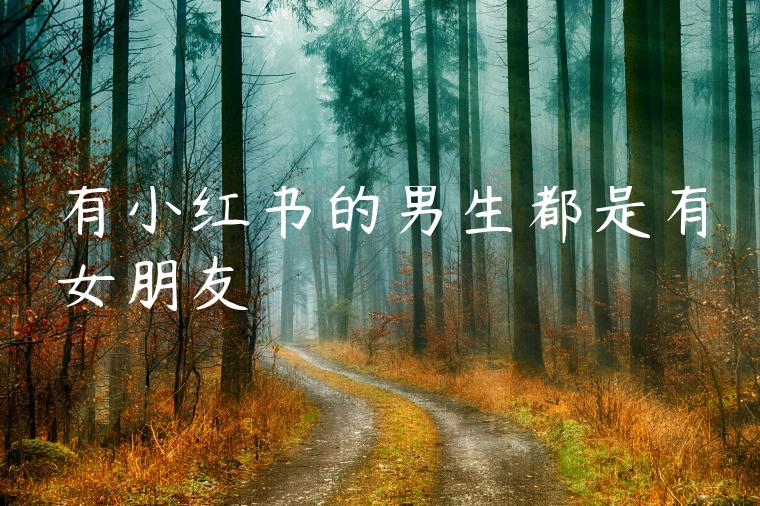 有小红书的男生都是有女朋友 有小红书的男生都是有女朋友