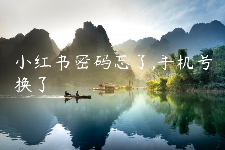 小红书密码忘了,手机号换了