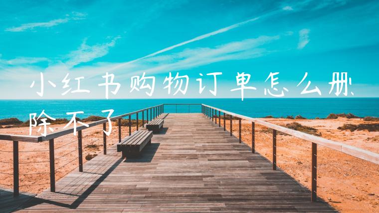 小红书购物订单怎么删除不了 小红书购物订单怎么删除不了