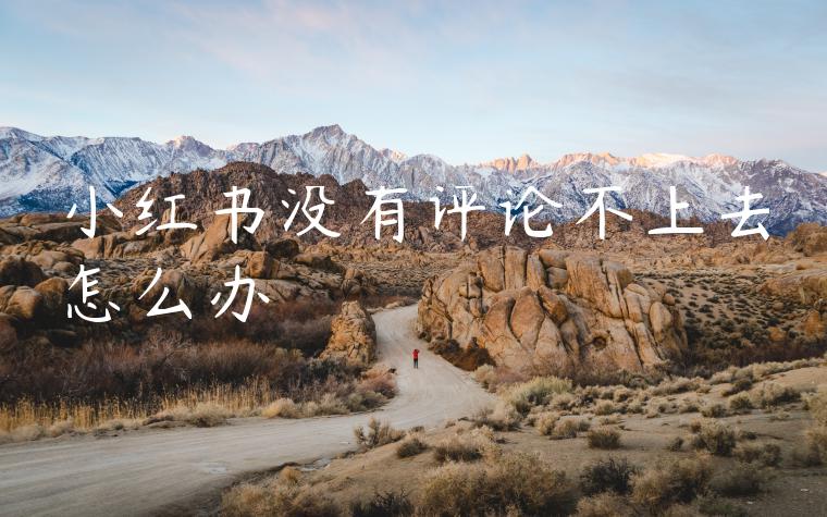 小红书没有评论不上去怎么办