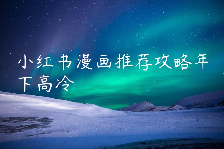 小红书漫画推荐攻略年下高冷