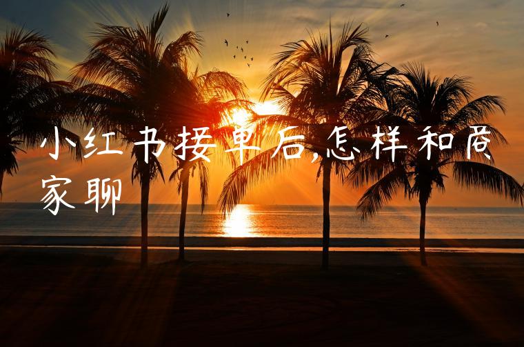 小红书接单后,怎样和商家聊