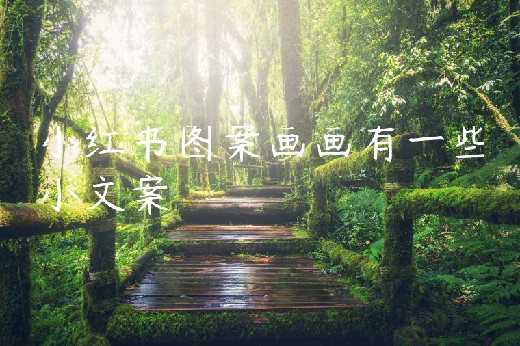 小红书图案画画有一些小文案