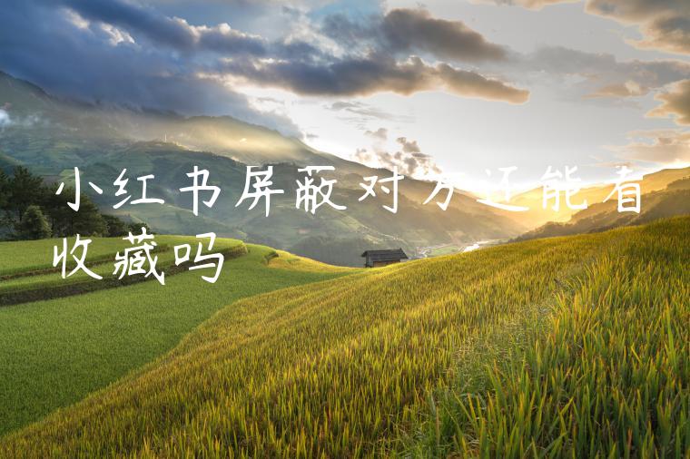 小红书屏蔽对方还能看收藏吗