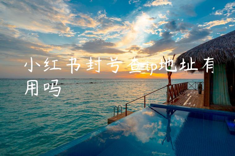 小红书封号查ip地址有用吗