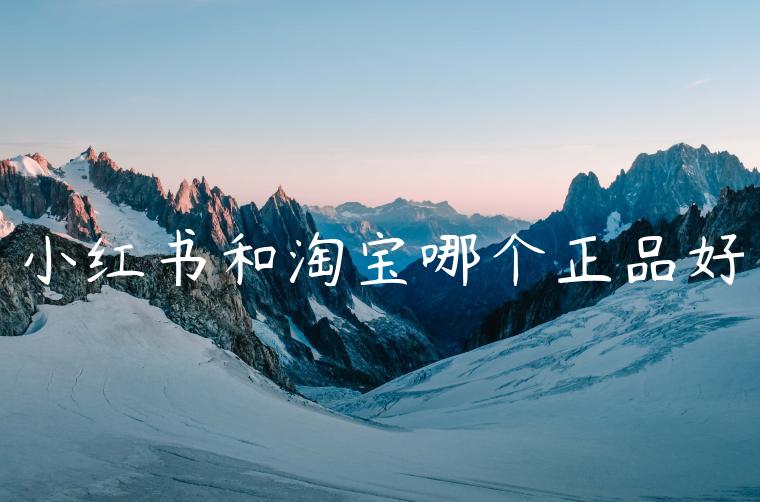 小红书和淘宝哪个正品好