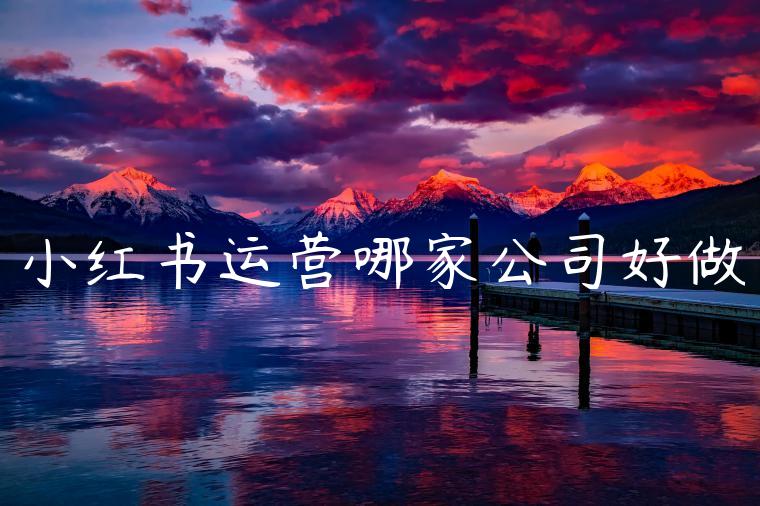 小红书运营哪家公司好做 小红书运营哪家公司好做