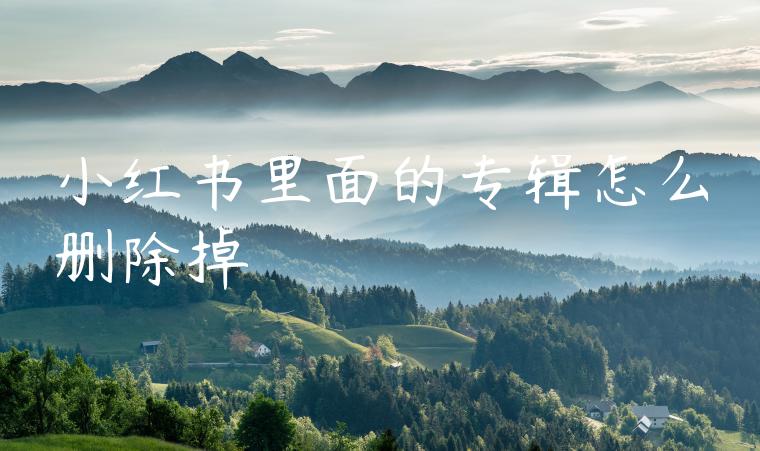 小红书里面的专辑怎么删除掉 小红书里面的专辑怎么删除掉