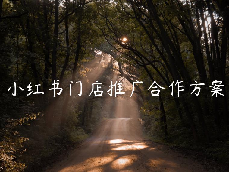 小红书门店推广合作方案