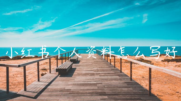 小红书个人资料怎么写好