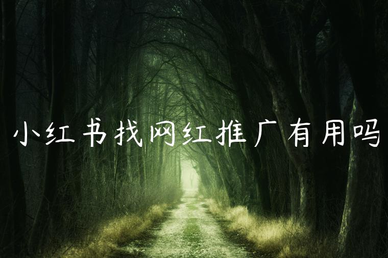 小红书找网红推广有用吗 小红书找网红推广有用吗