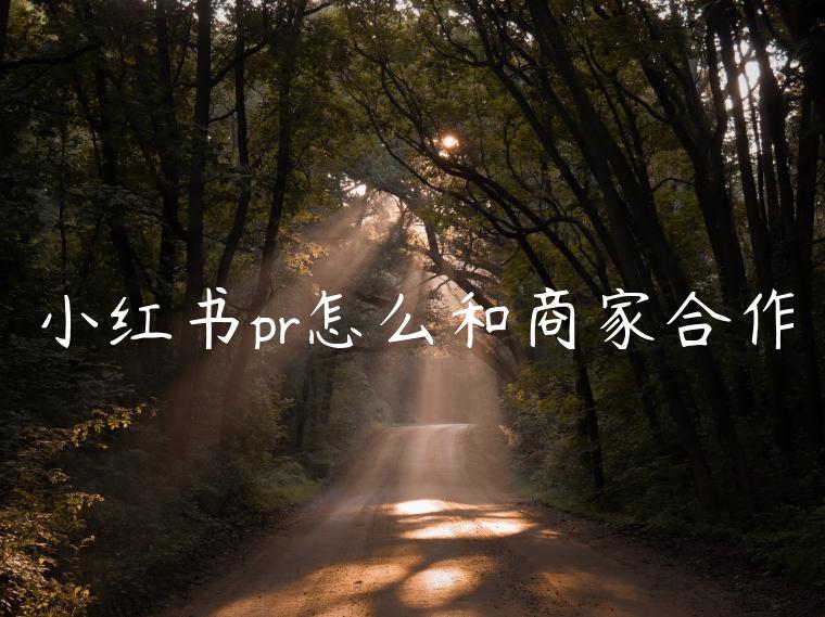 小红书pr怎么和商家合作