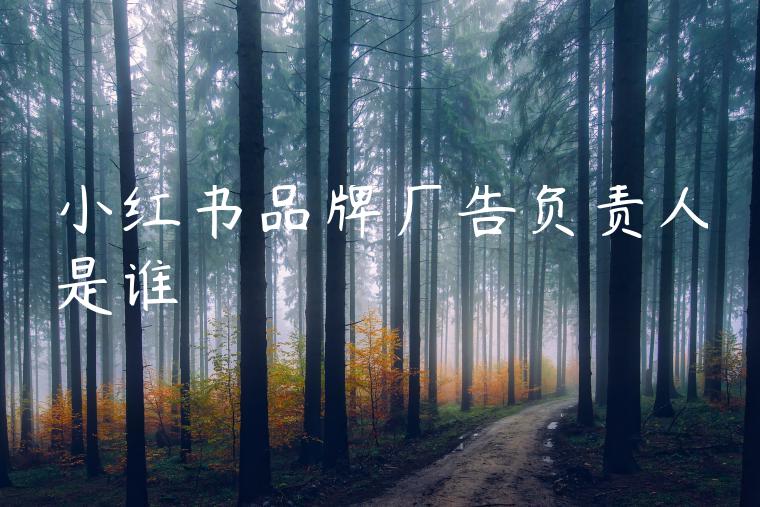 小红书品牌广告负责人是谁