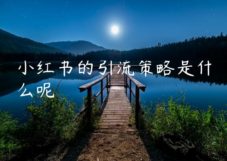 小红书的引流策略是什么呢