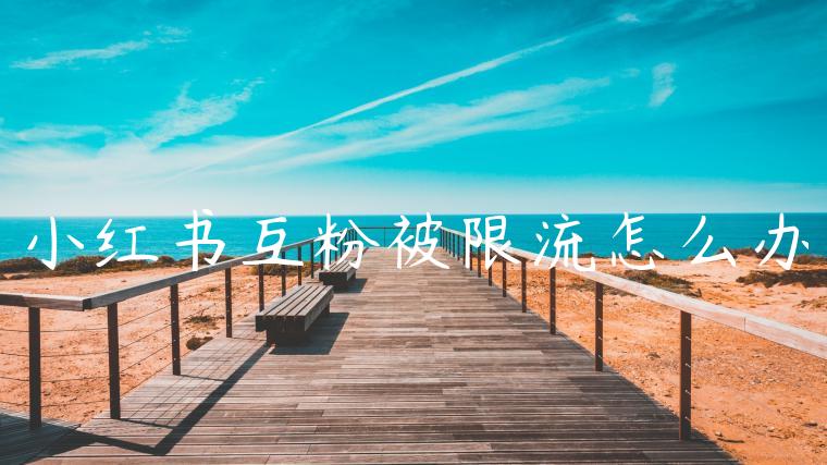 小红书互粉被限流怎么办