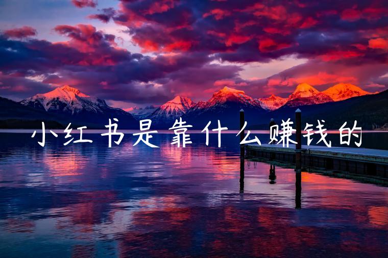 小红书是靠什么赚钱的