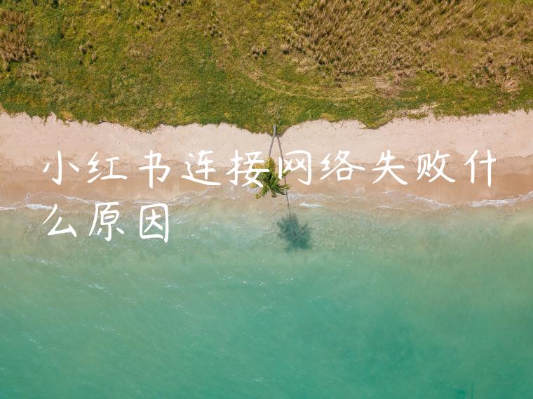 小红书连接网络失败什么原因 小红书连接网络失败什么原因