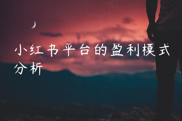 小红书平台的盈利模式分析