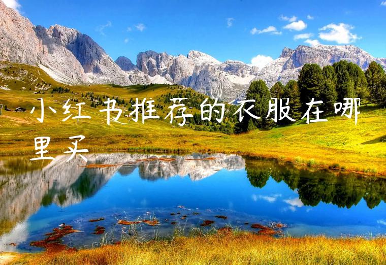 小红书推荐的衣服在哪里买 小红书推荐的衣服在哪里买