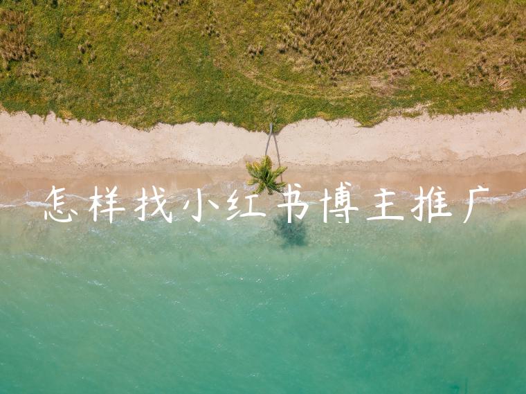 怎样找小红书博主推广