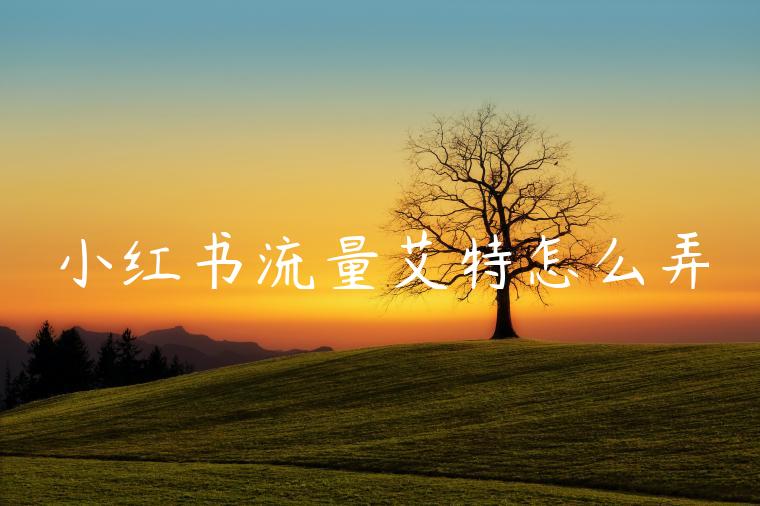 小红书流量艾特怎么弄