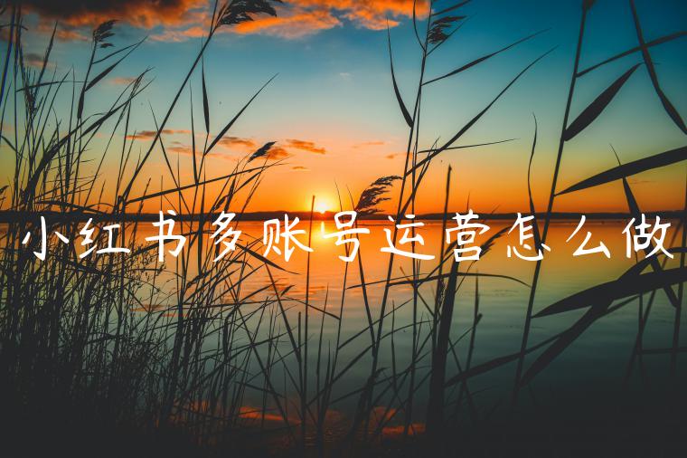 小红书多账号运营怎么做