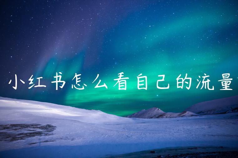 小红书怎么看自己的流量