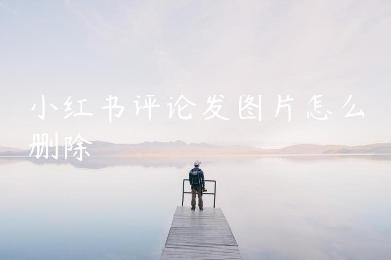 小红书评论发图片怎么删除