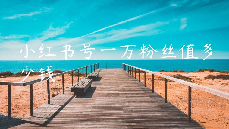 小红书号一万粉丝值多少钱 小红书号一万粉丝值多少钱