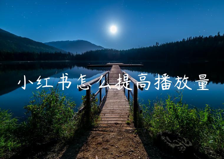 小红书怎么提高播放量